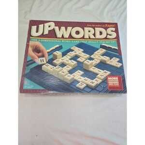 Milton Bradley 1997 UP WORDS 3-Dimensional Word Game COMPLETE!